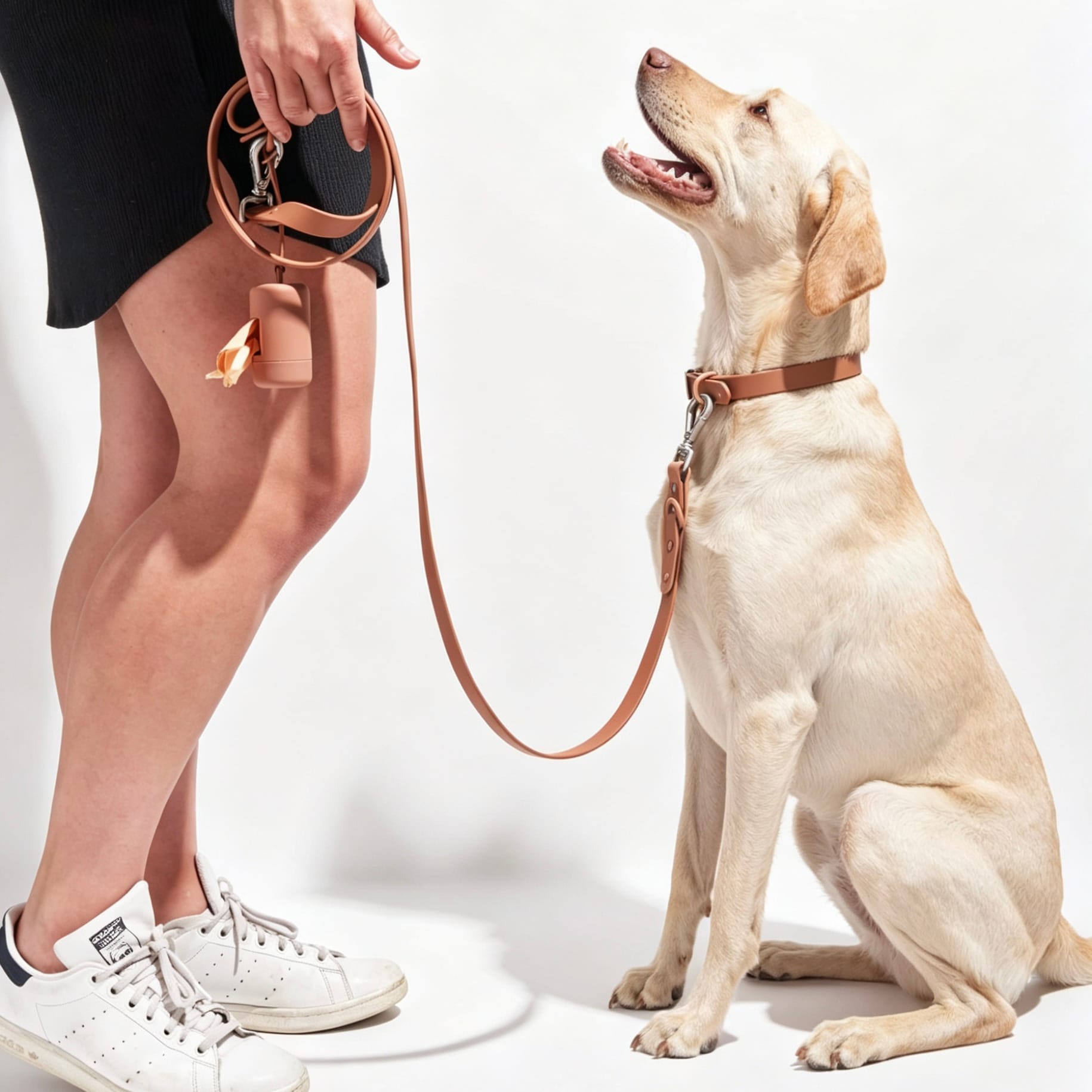 MoonianPet waterproof dog collar on labrador