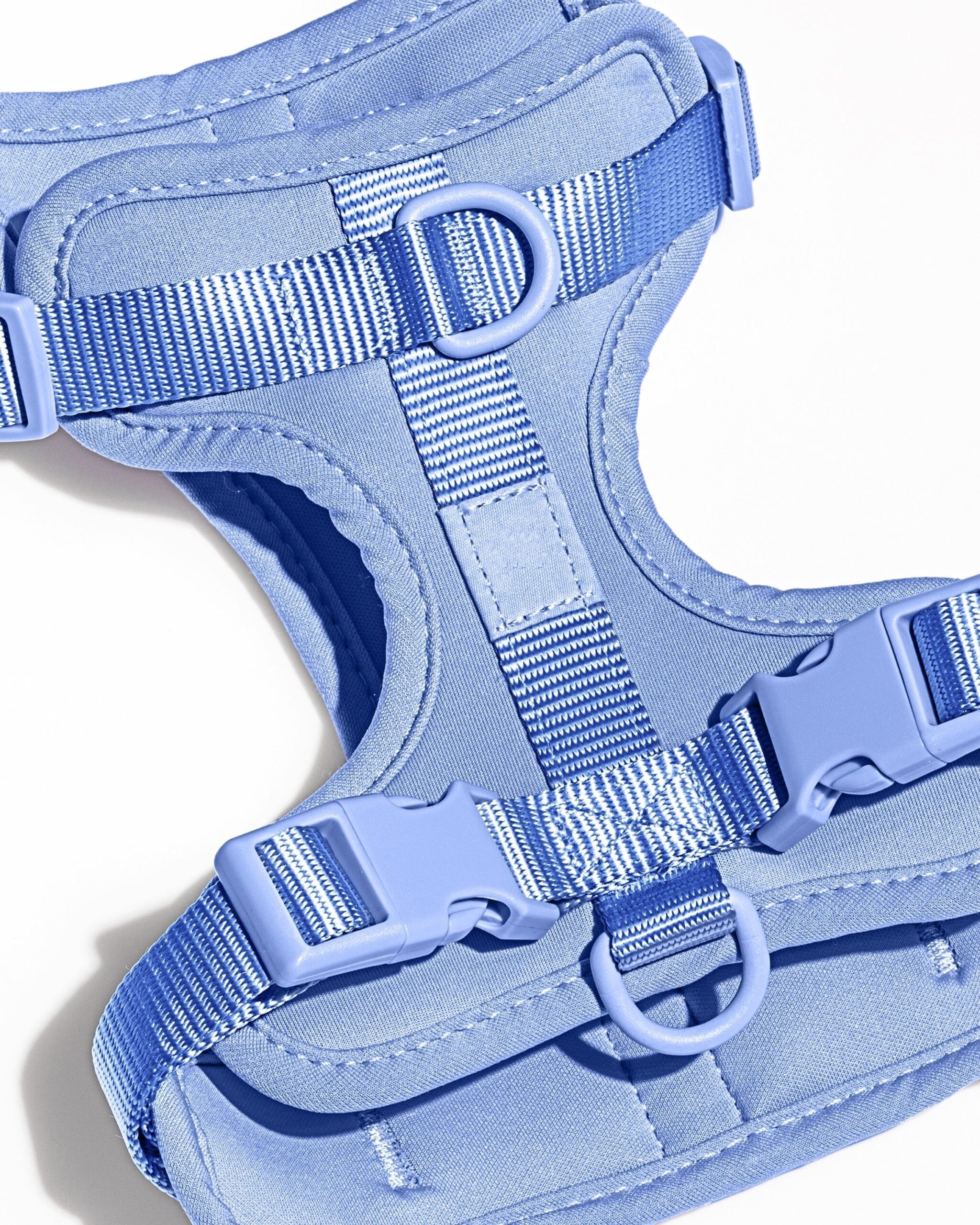 MoonianPet dog harness sky blue buckle hardware detail