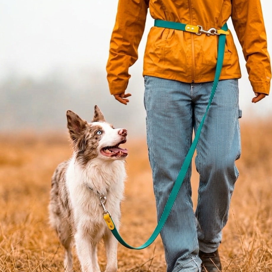 MoonianPet Hands-Free Two-Tone Waterproof Dog Leash
